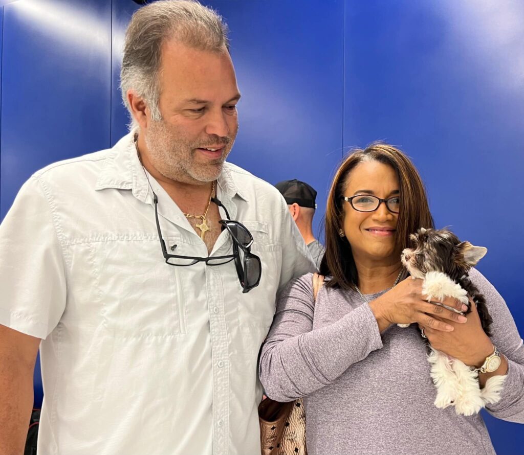 Chocolate Biewer Terrier Puppy to Seminole, FL.